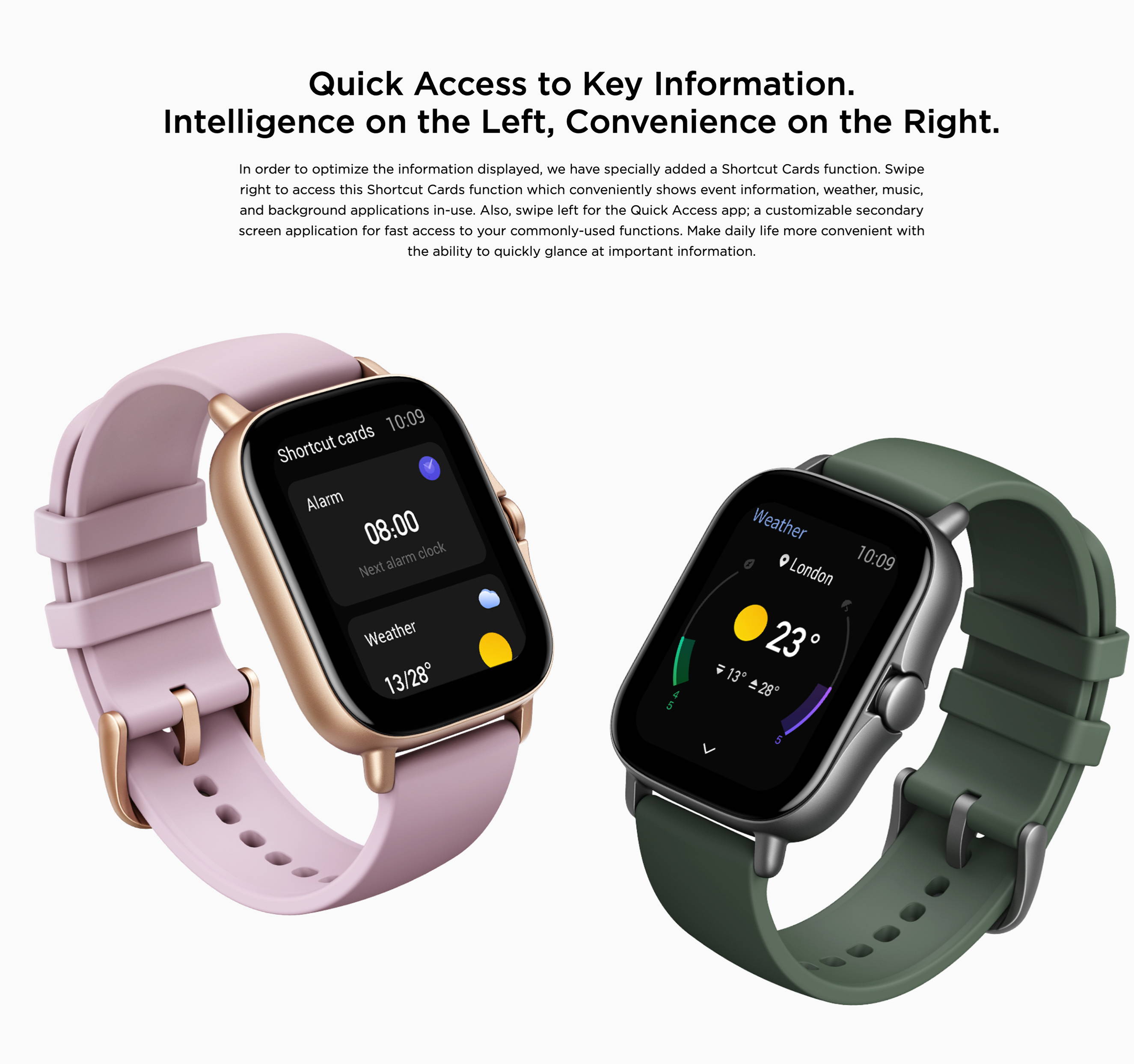 Amazfit gts smart best sale alarm